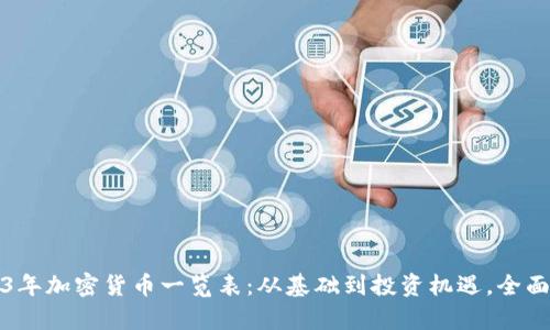 2023年加密货币一览表:从基础到投资机遇,全面解析